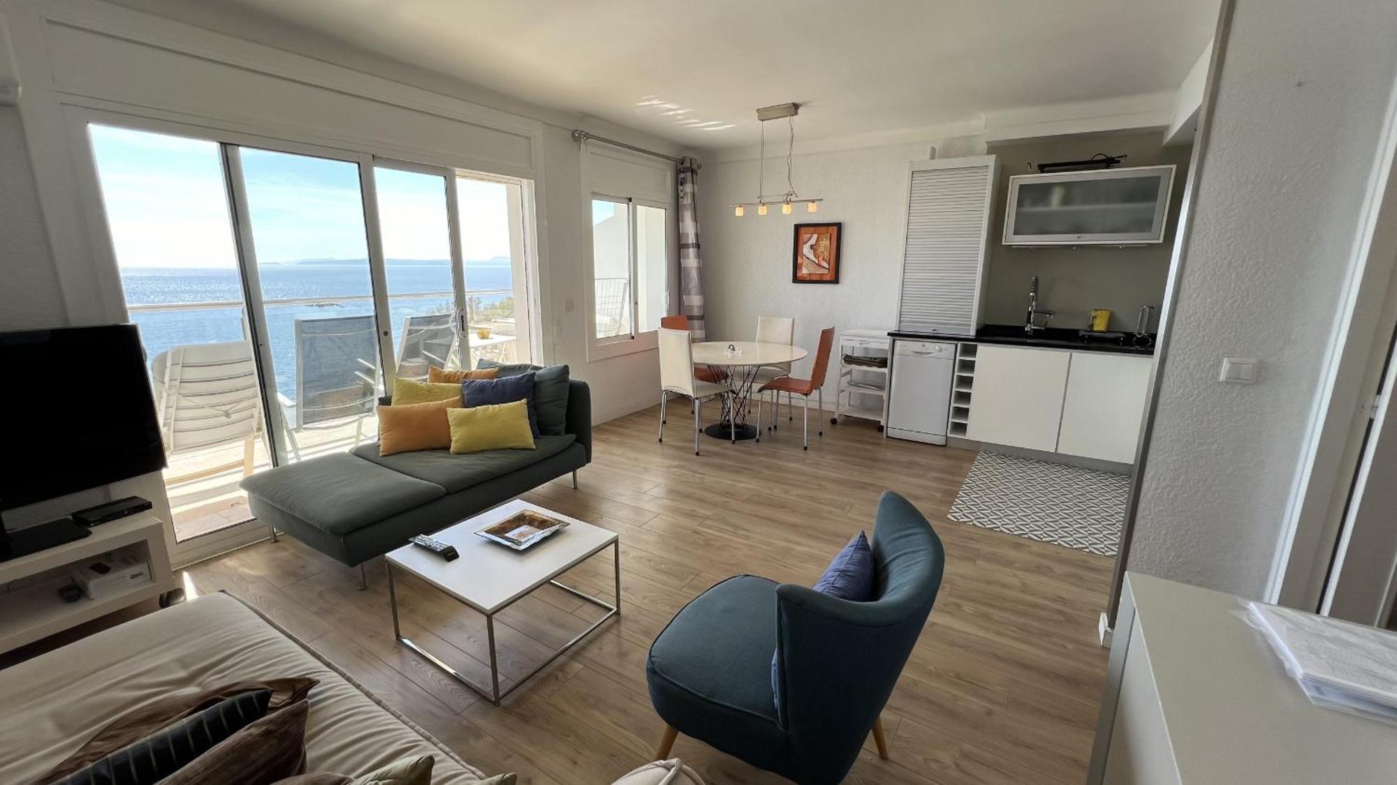 Apartamento Vista Mar Y Parking En Roses Av-27 Eksteriør billede