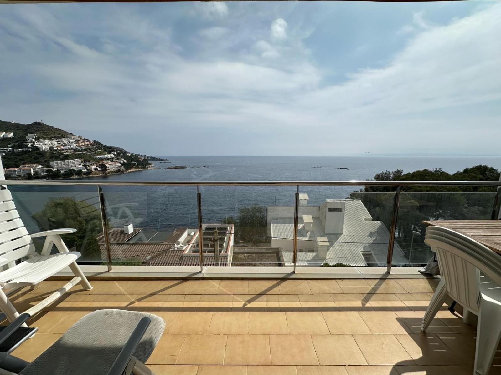 Apartamento Vista Mar Y Parking En Roses Av-27 Eksteriør billede